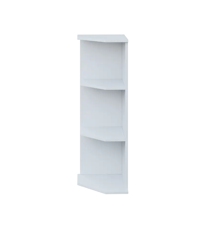 LZ 3 - 3 kancelářská skříň, rohová, levá, 1107x360x400, bílá